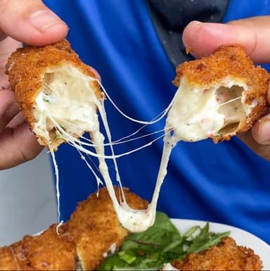 Krab Rangoon Mozzarella Sticks